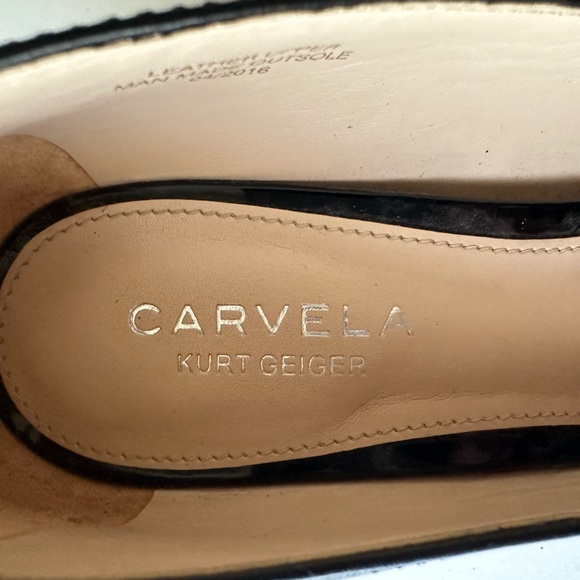 Kurt Geiger CARVELA Block Heel Shoes in Black with Brown Heel Size 37 - Picture 14 of 14